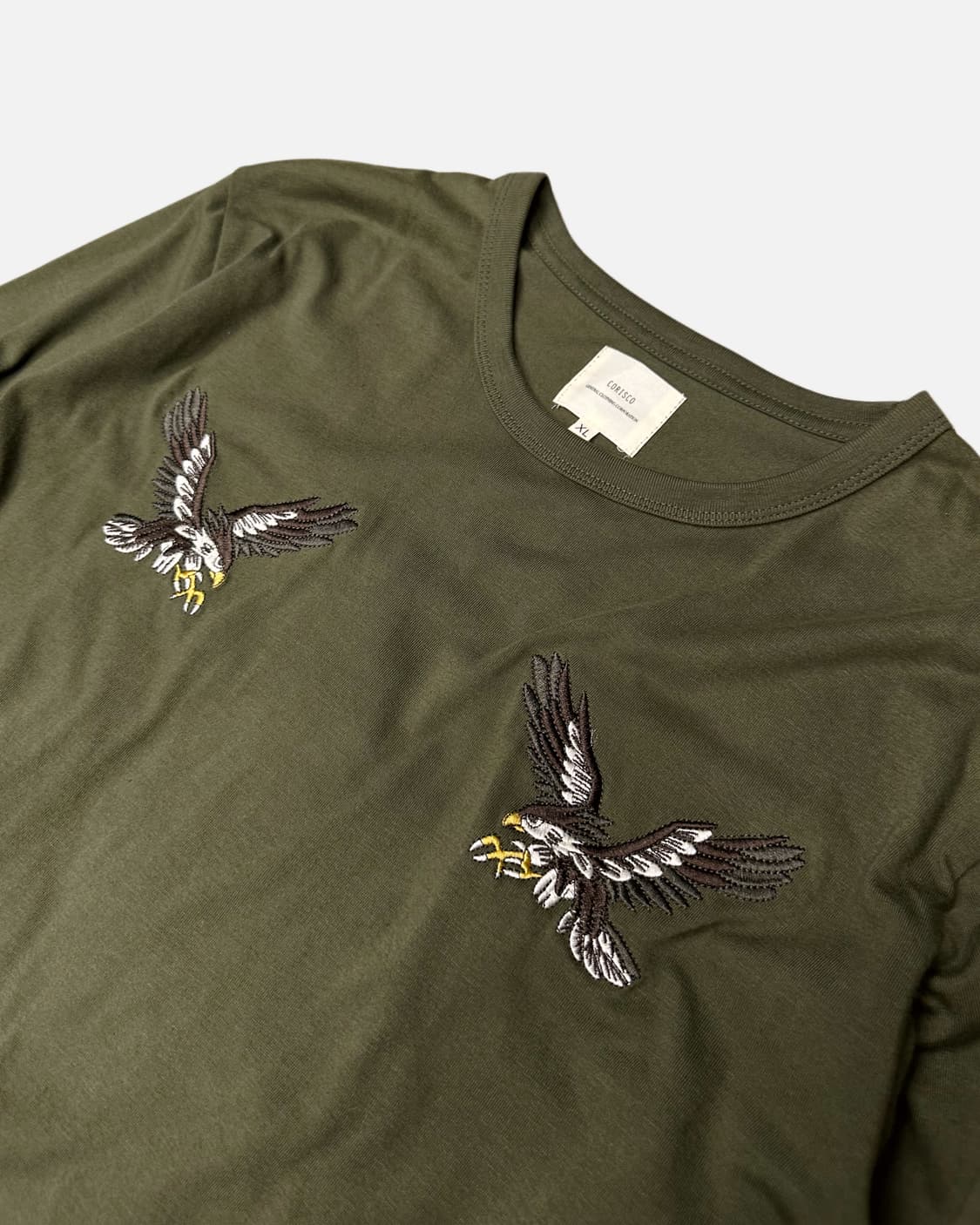 CORISCO suvenier eagle embroidery t-shir 상품이미지3