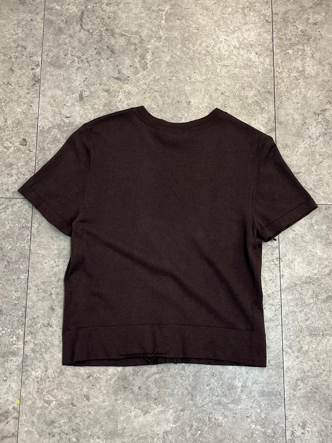 막스마라 반팔 가디건 브라운 M #csz2845 상품이미지8