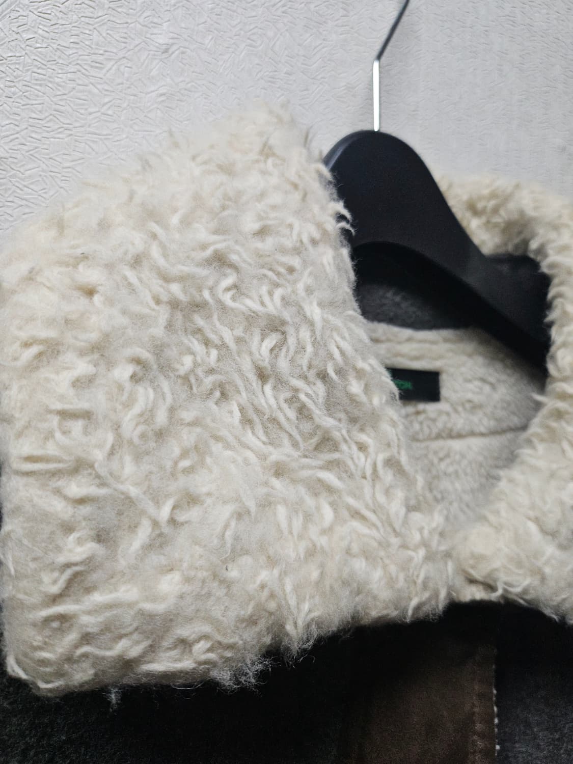 베네통 브라운 무스탕 코트 42 상품이미지3