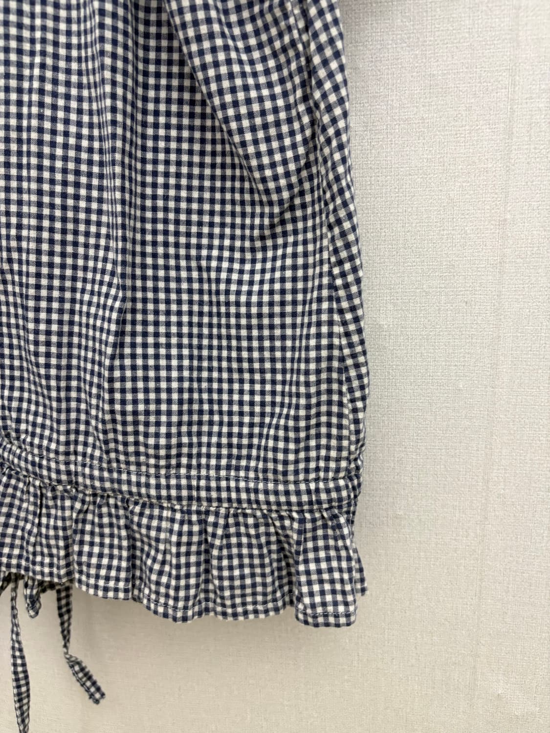 네이비 둥근 카라 블라우스 상품이미지8
