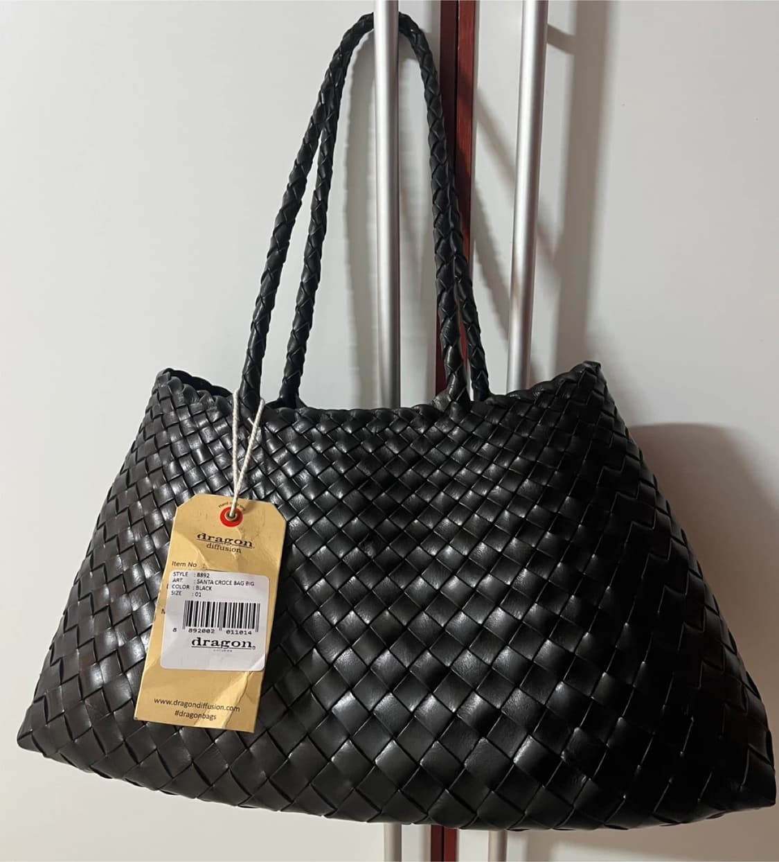 드래곤 디퓨전의 산타 크로체 빅 사이즈 블랙 토트백 상품이미지1