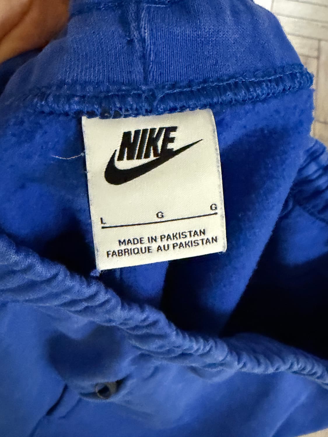 나이키 x 스투시 NRG 에시드 워시드 플리스 팬츠 게임 로얄 L 판매 상품이미지3