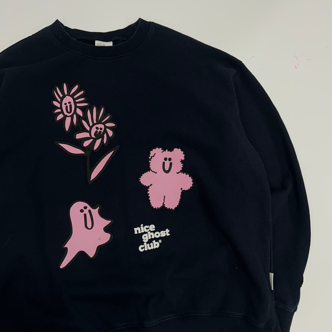 Nice ghost club 나이스 고스트 클럽 네이비 맨투맨 상품이미지4