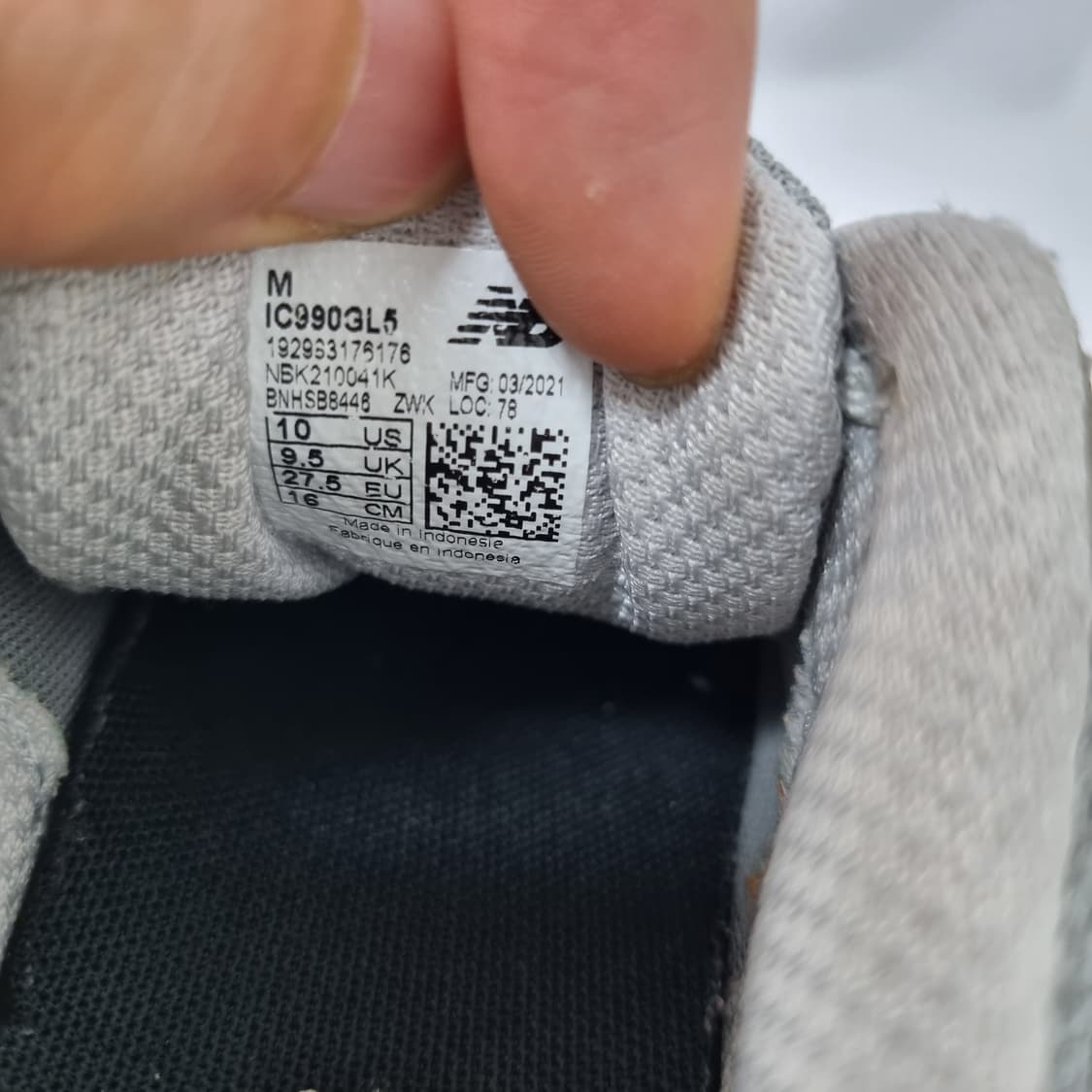  160 뉴발란스 키즈 990 v5 스니커즈 상품이미지7