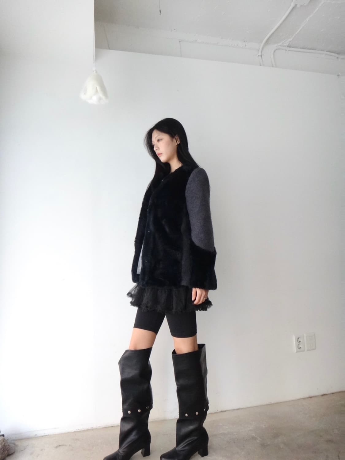 Formal double-fabric short coat  상품이미지6