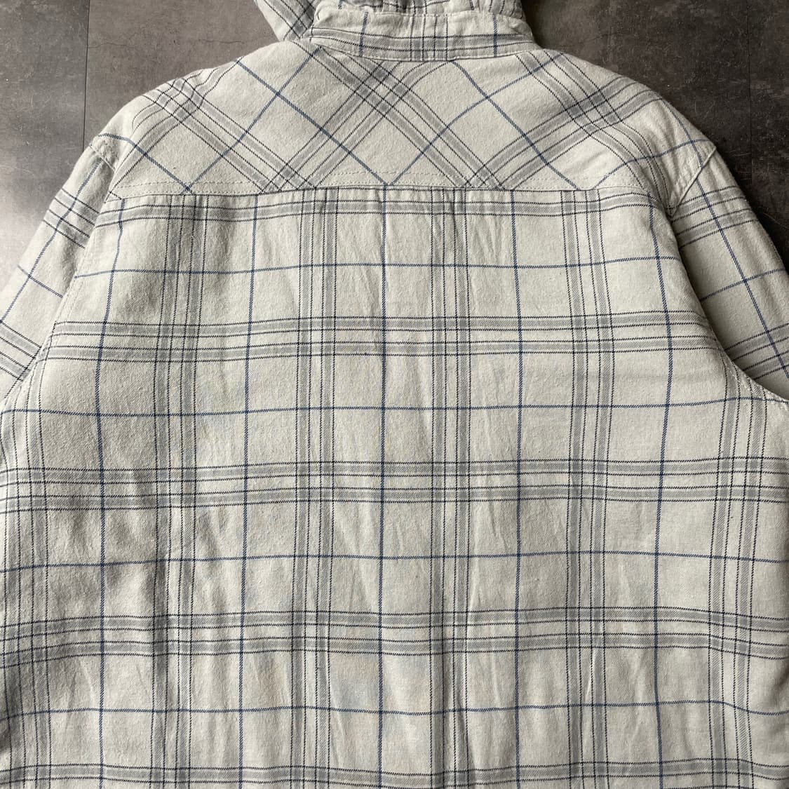 AMERICAN RAG 빈티지 그레이 체크 코튼 후드자켓 A00468 상품이미지7