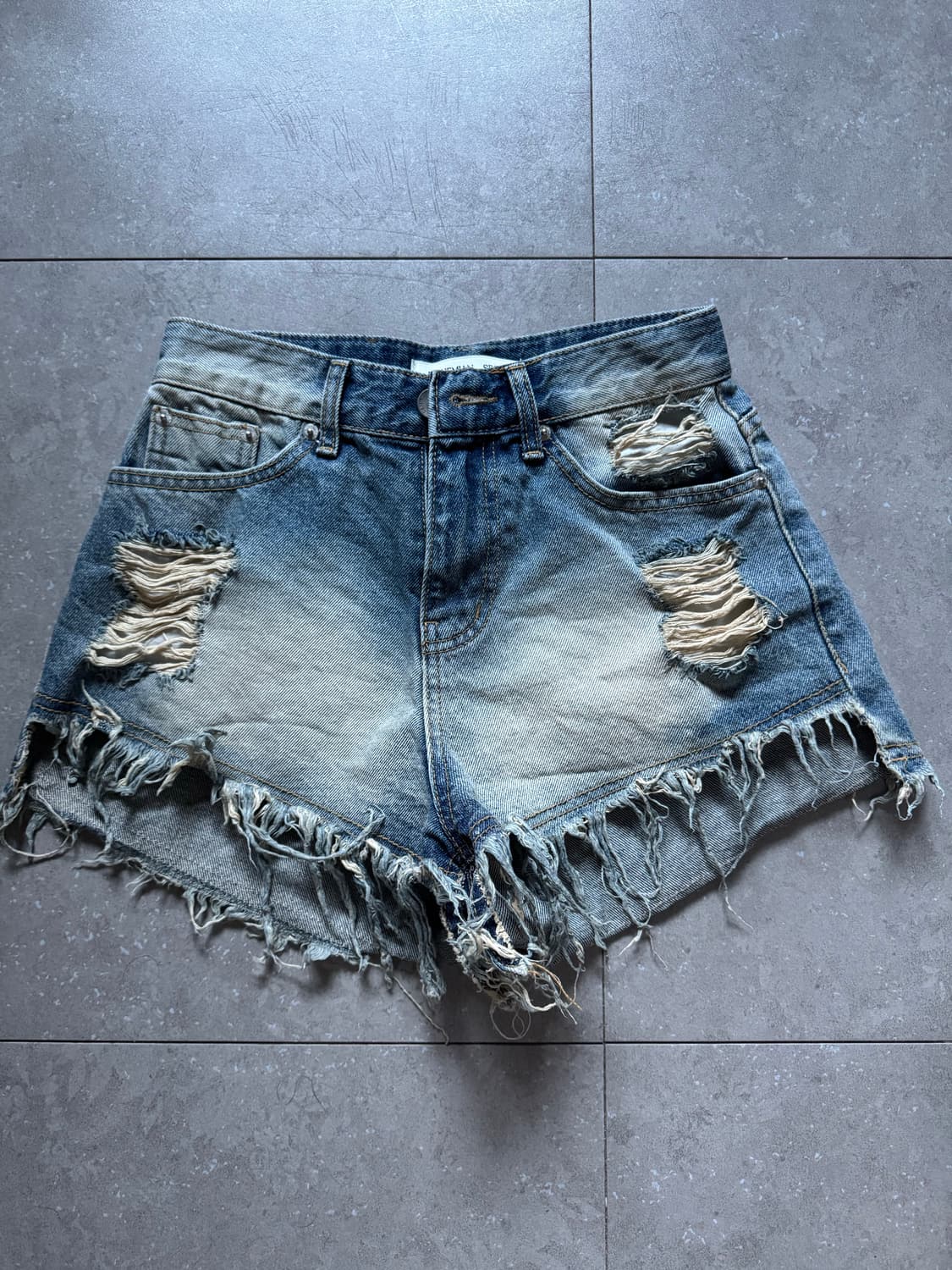 보헤미안서울 데님 워싱 쇼츠 22ver 상품이미지2