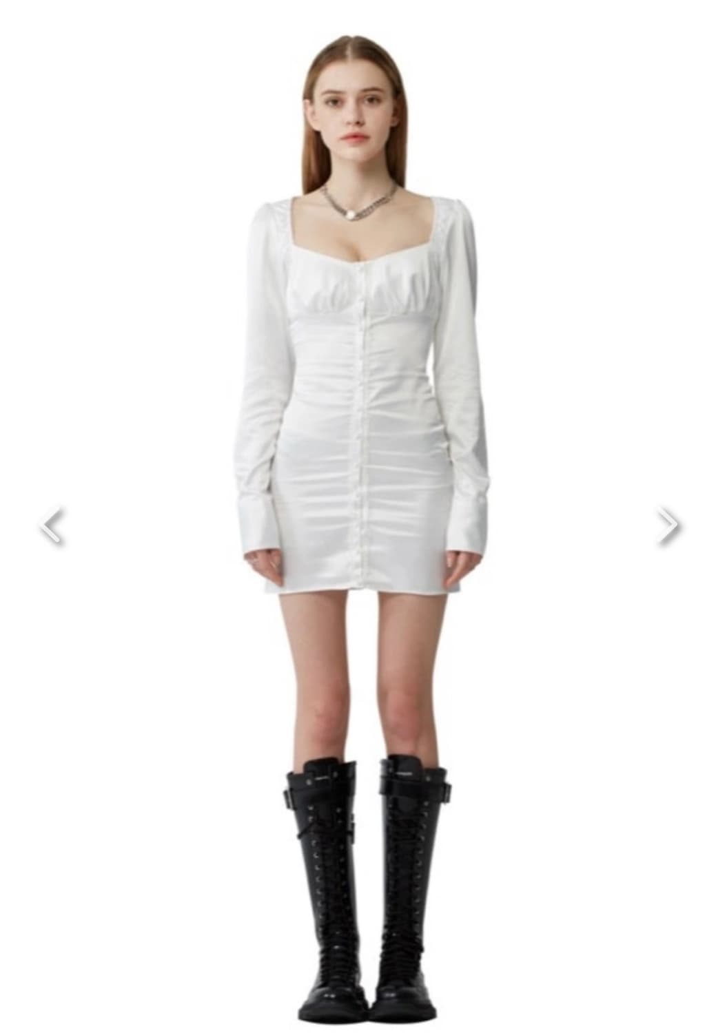 보헤미안서울 새틴 원피스 M 상품이미지2