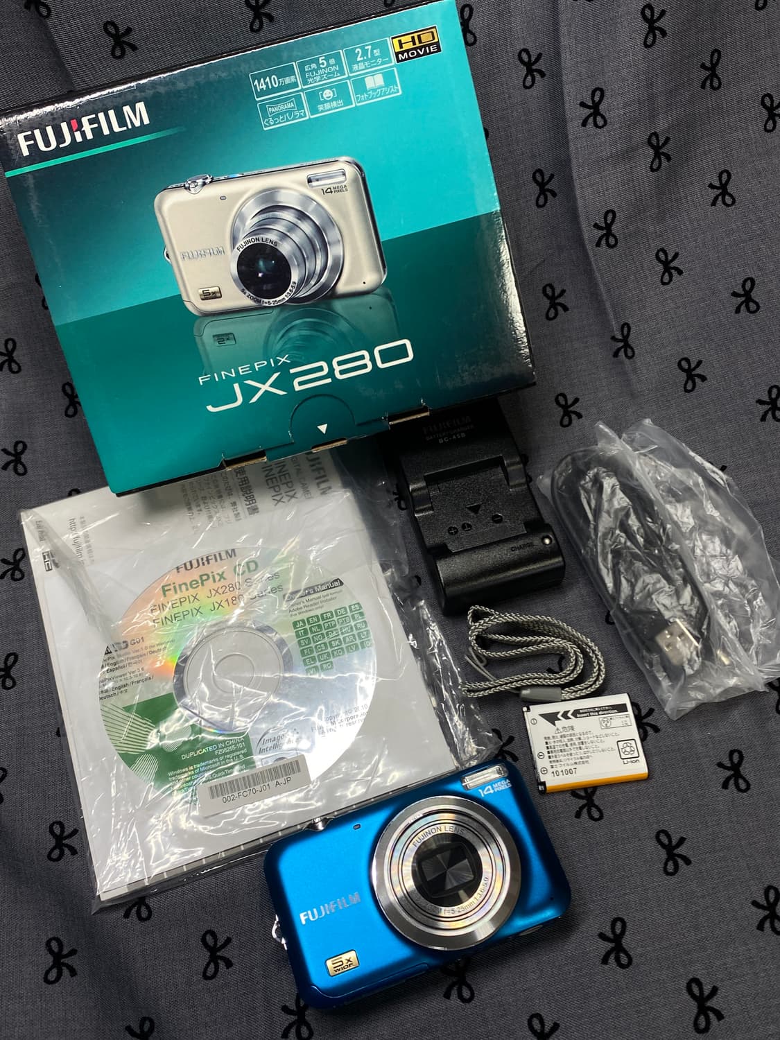 미품.풀박-후지필름 finepix jx280 블루 빈티지디카 상품이미지2