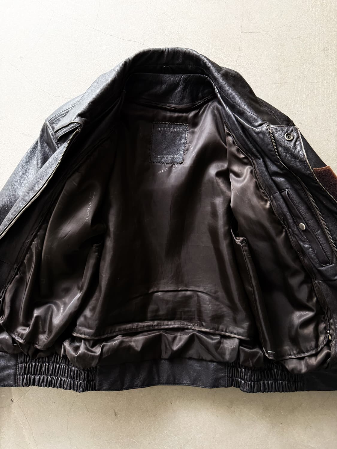 Vintage Leather A-2 Flight Bomber Jacket 상품이미지5