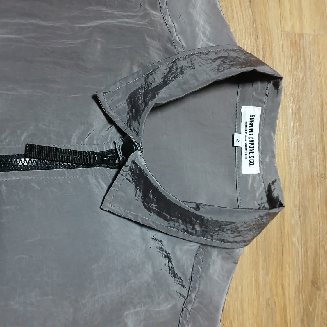 버닝카포네 나일론 메탈 바람막이 투웨이 자켓 상품이미지7