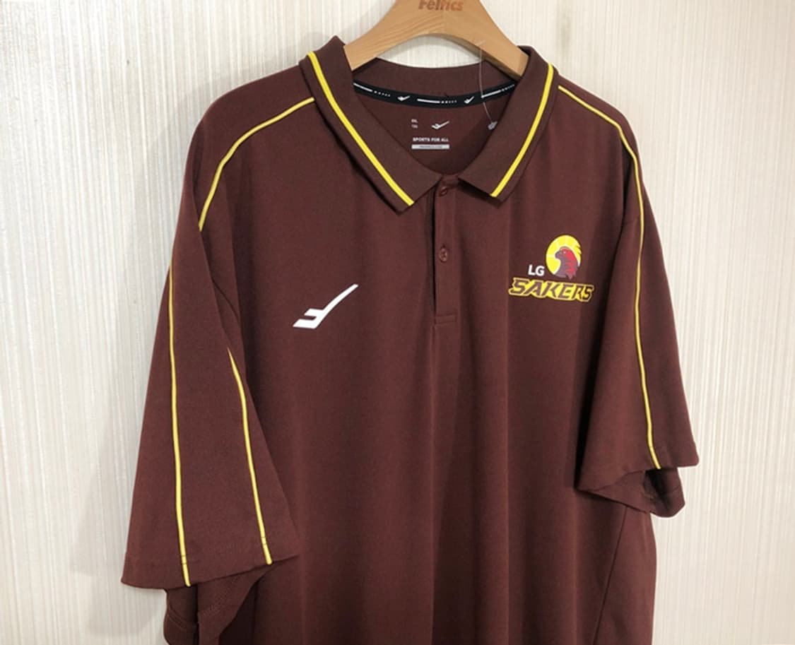 KBL 프로스펙스 창원LG세이커스 선수실착 폴로티셔츠 6XL(130) 상품이미지5
