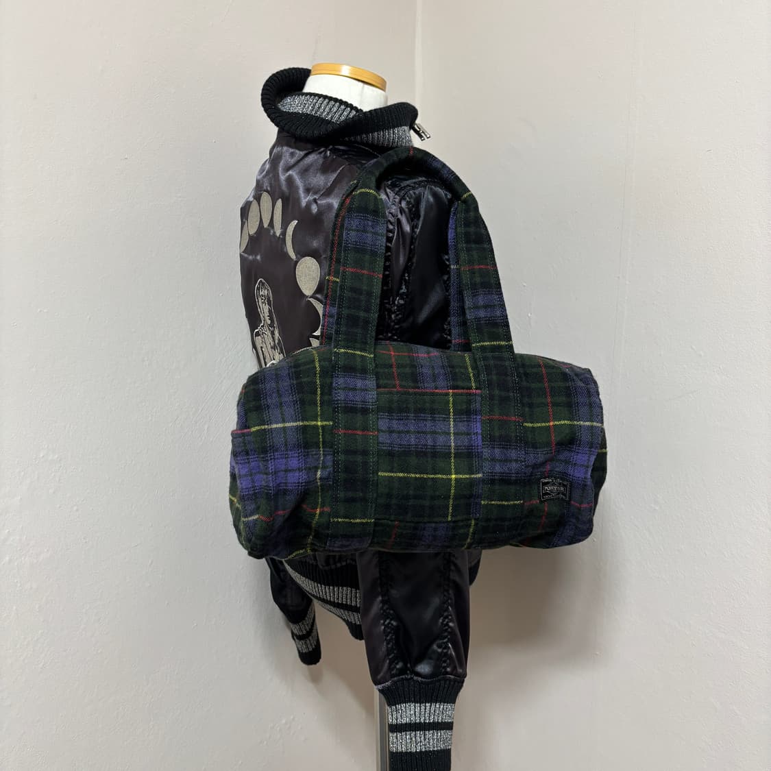 포터 체크 보스턴백 더플백 상품이미지2