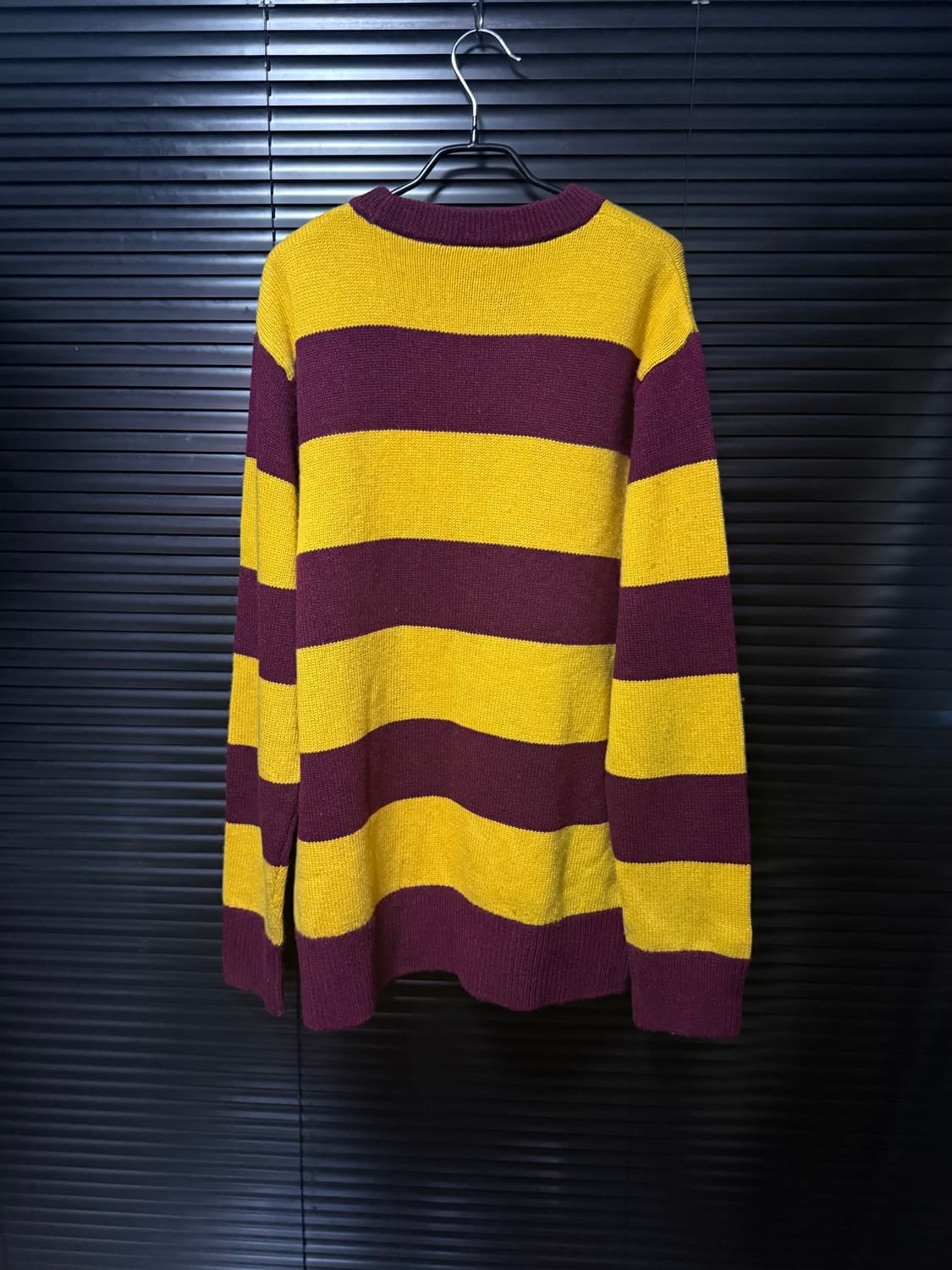 칼하트 단가라 스트라이프 버건디 옐로우 니트 스웨터 L 100 해리포터 상품이미지6