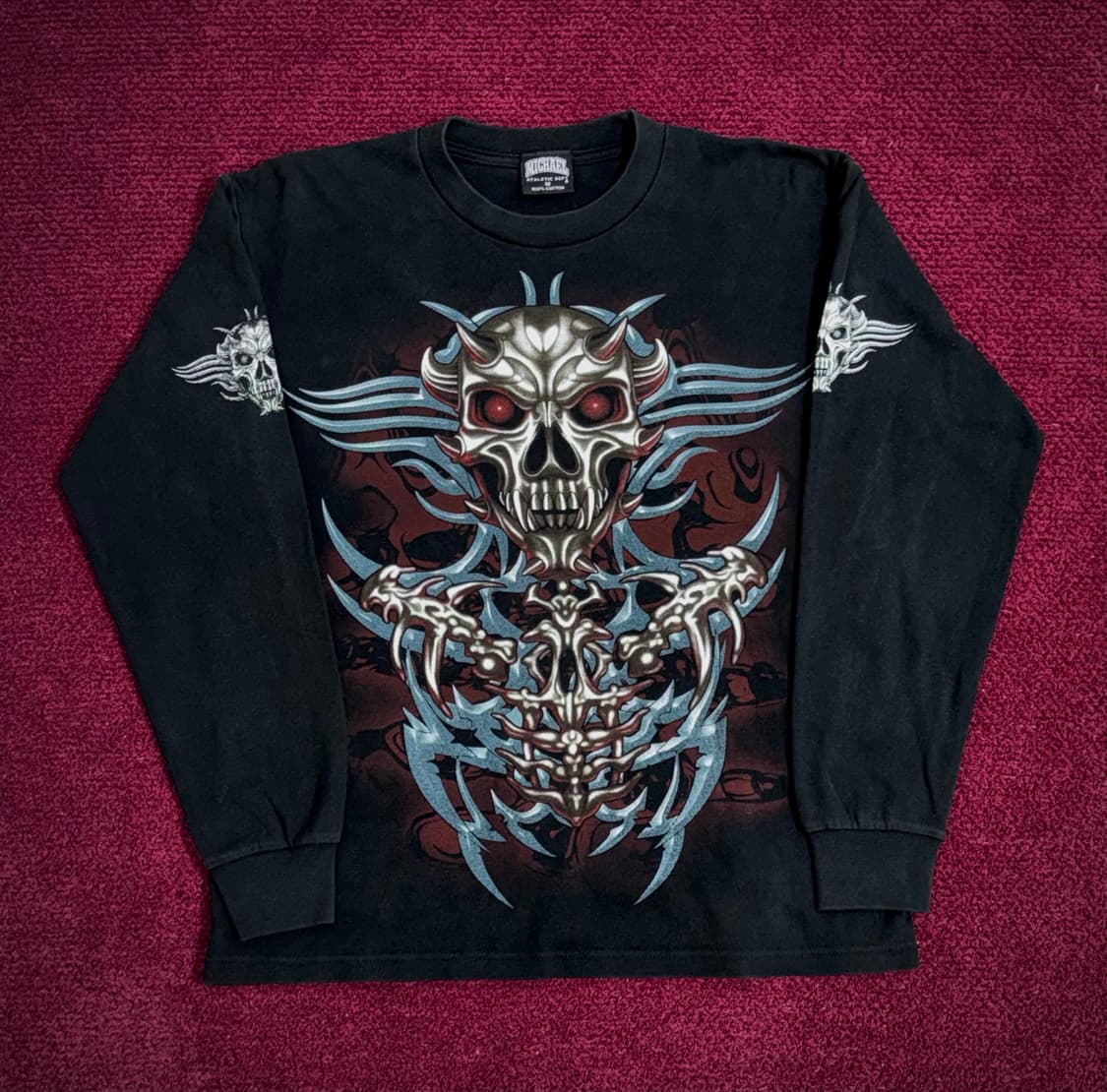 미카엘 빈티지 스컬 롱슬리브 M 상품이미지1