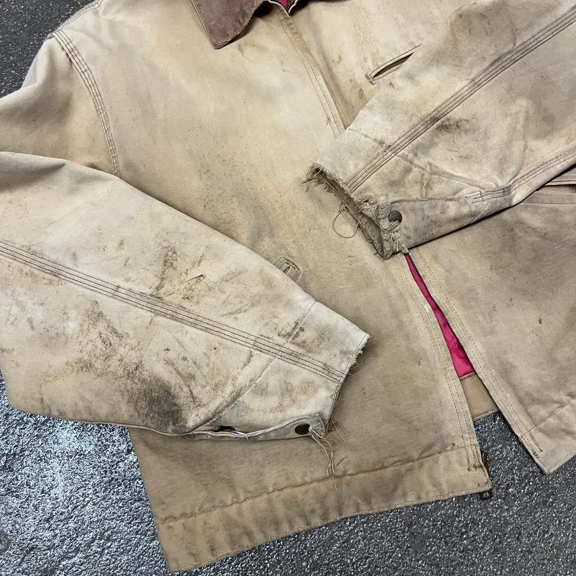 90s Carhartt 디트로이트 자켓 (110) 상품이미지5