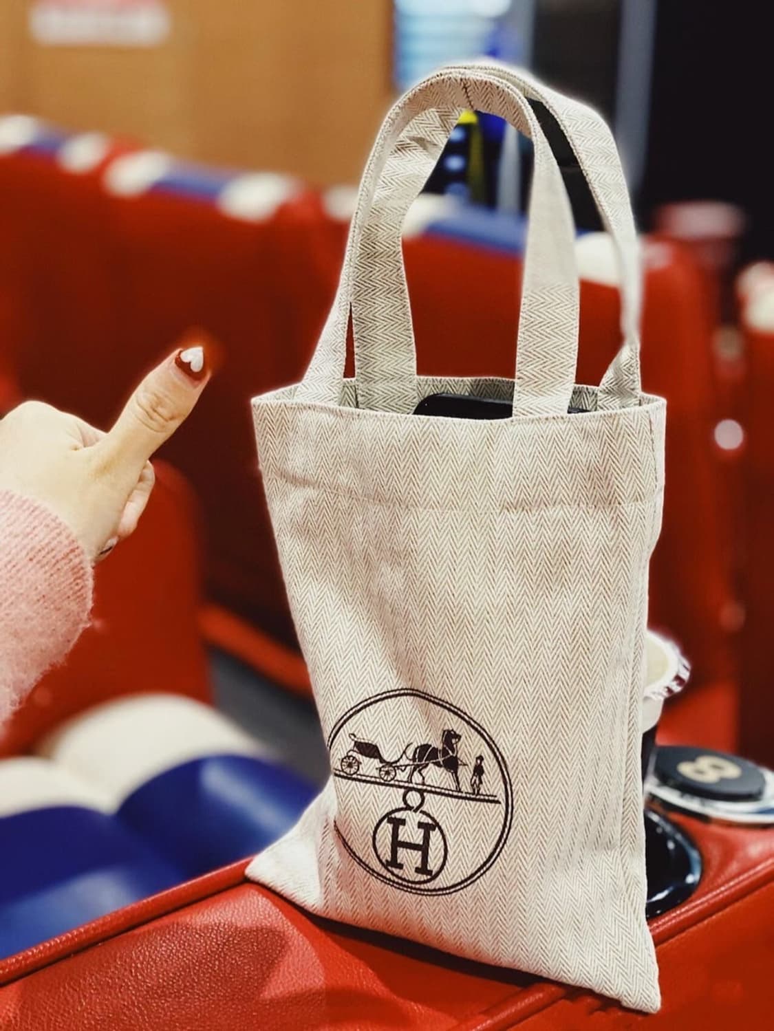 에르메스 뷰티 캔버스백 미디움 토드백 상품이미지2