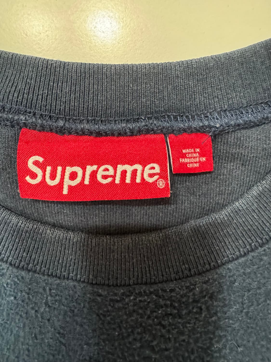 슈프림 인사이드 아웃 크루넥 네이비 L 상품이미지2