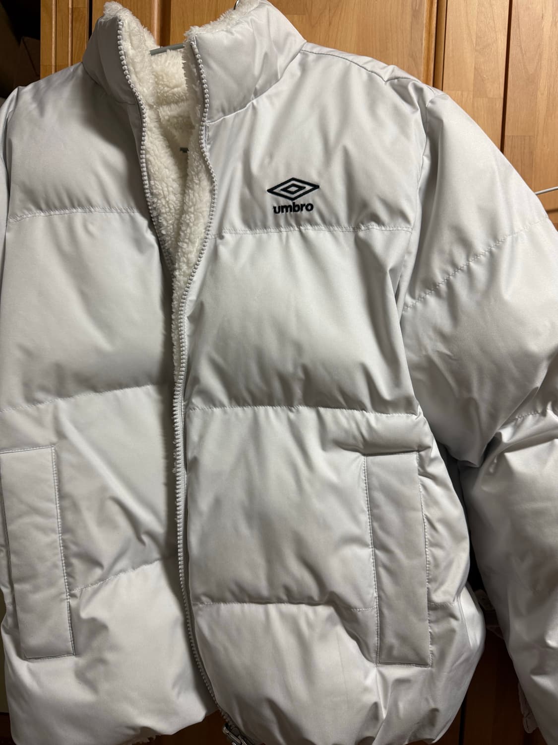 엄브로 리버시블 패딩 후리스 그레이 S 상품이미지4