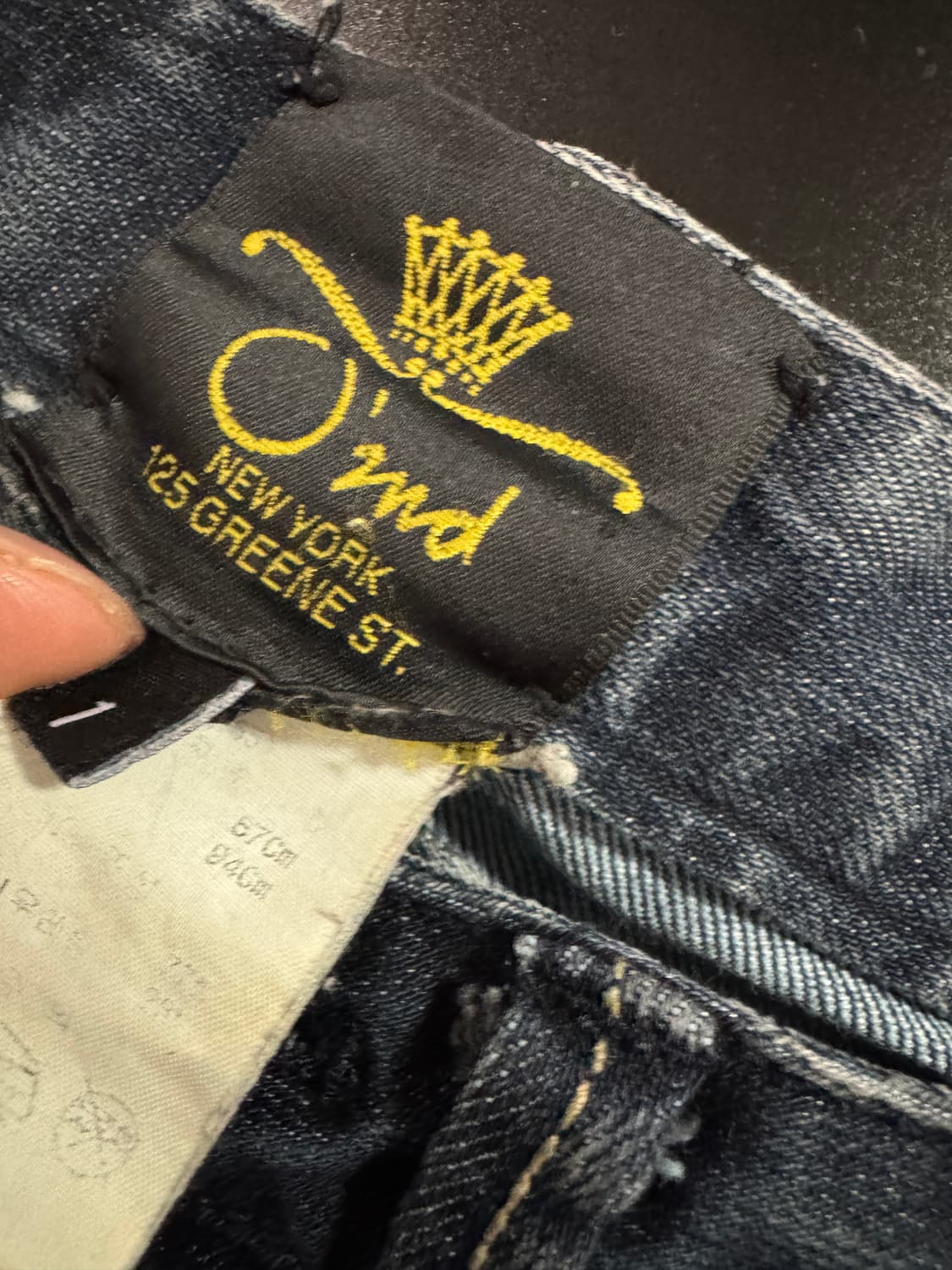 여성 오즈세컨 빈티지 워싱 데님팬츠 29.9인치 상품이미지3