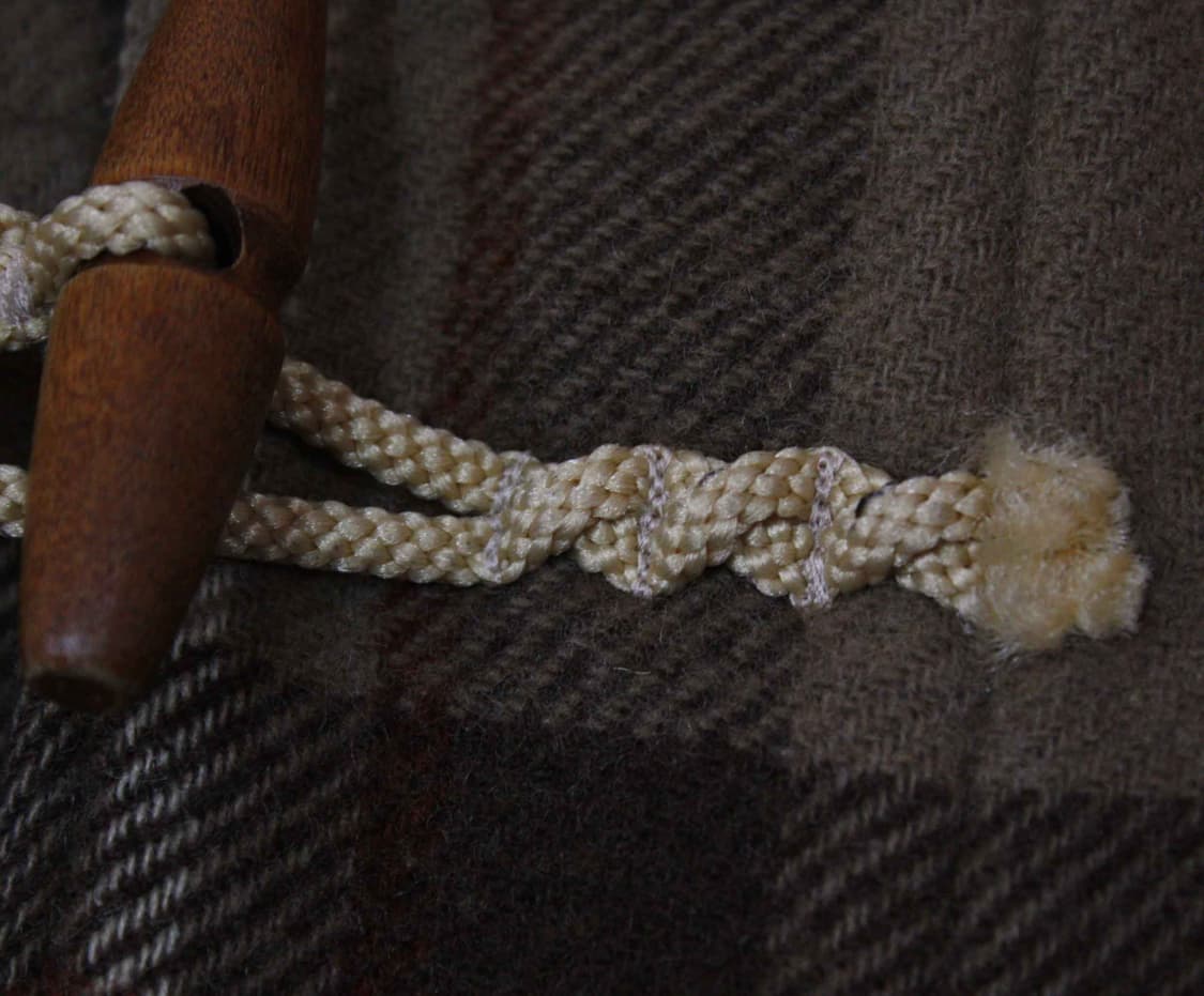 W-3384/폴로 정품 남성용 체크 떡볶이 더플 코트 S 상품이미지6