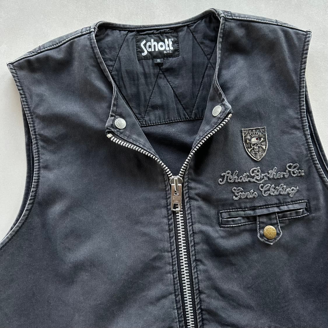 [XL]쇼트 Schott 모터싸이클 워크 베스트 상품이미지8