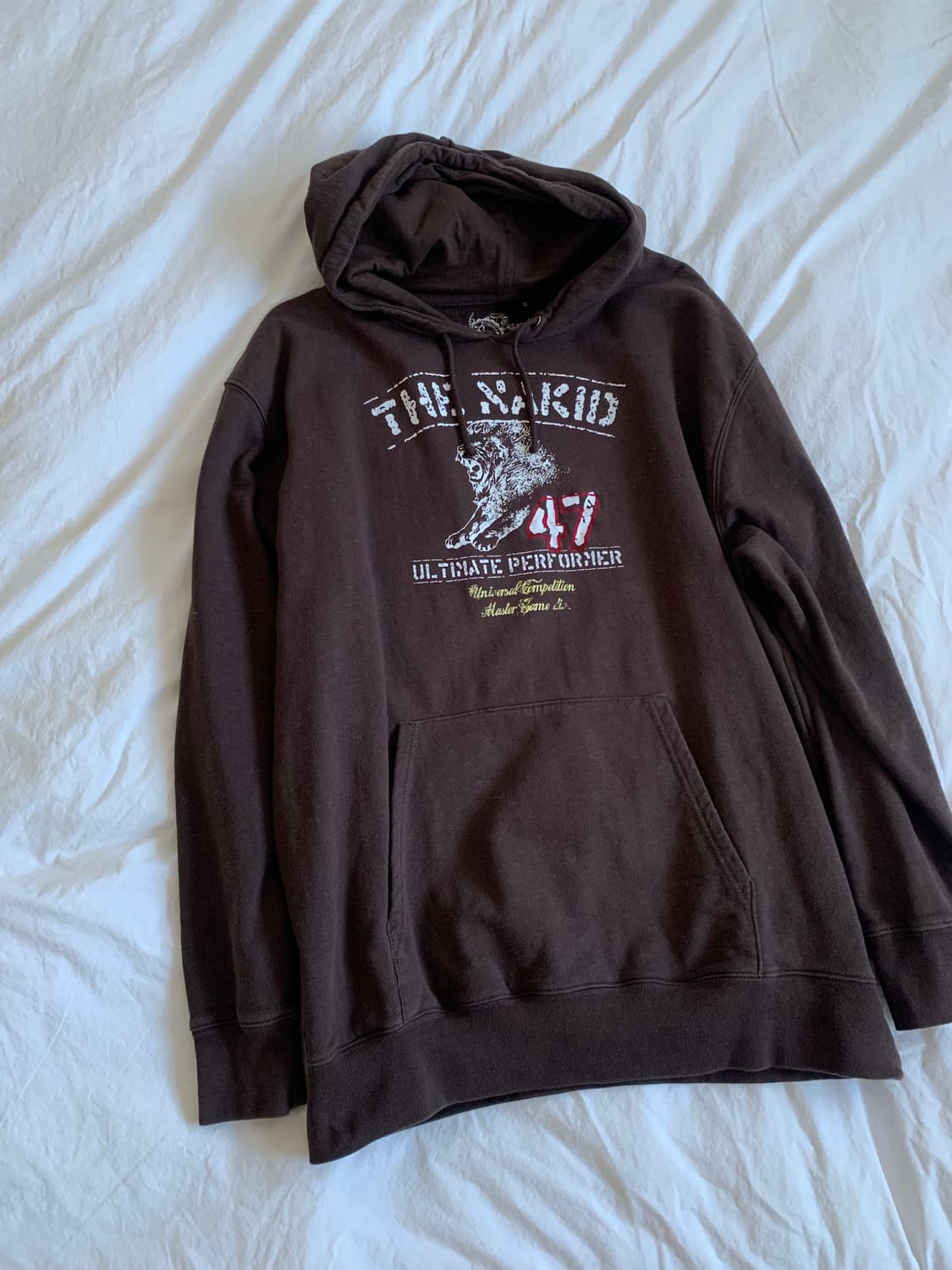 브라운 프린팅 후디 상품이미지2