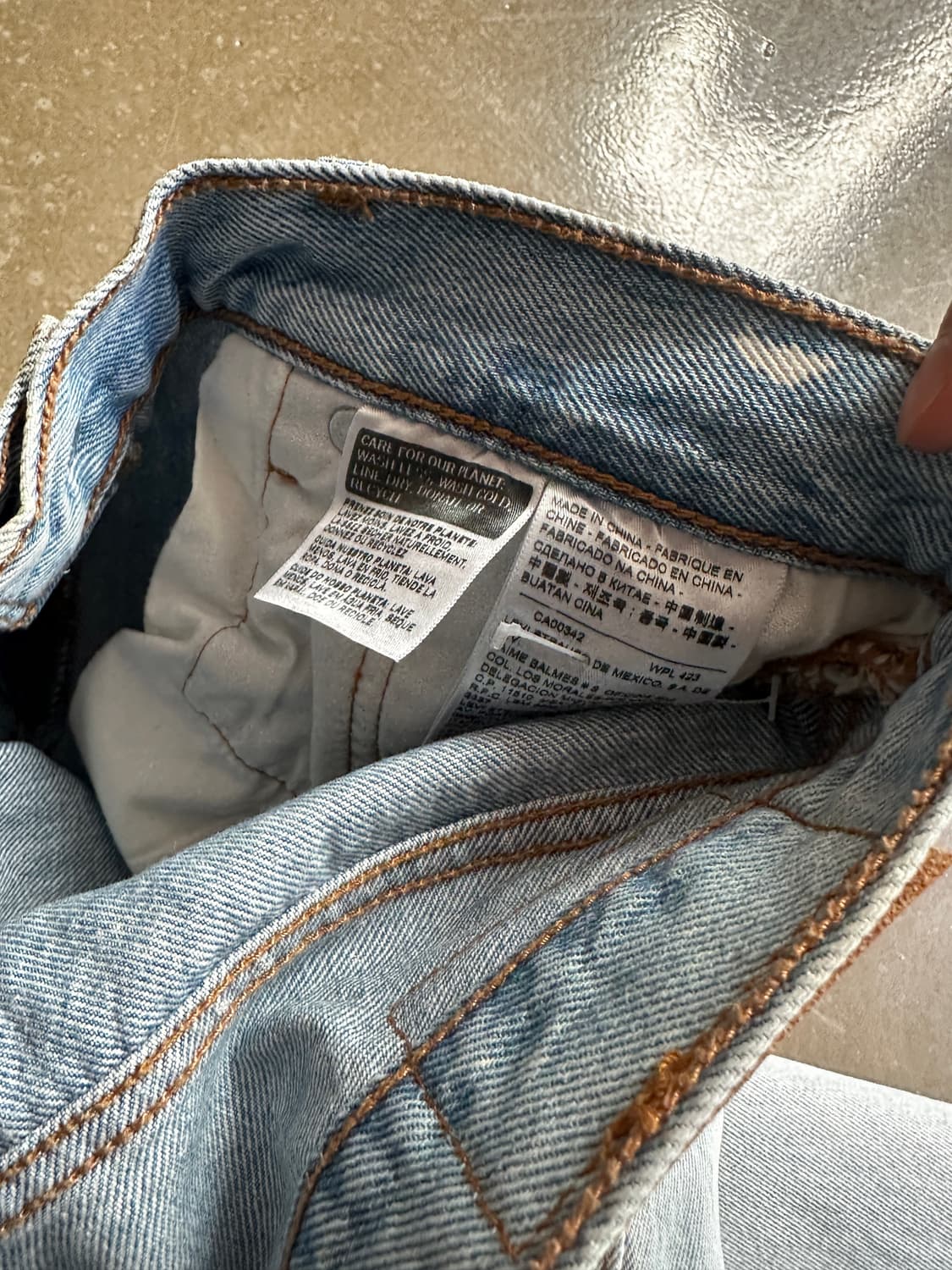 Levis 리바이스 501 워싱 데님 w31 상품이미지7