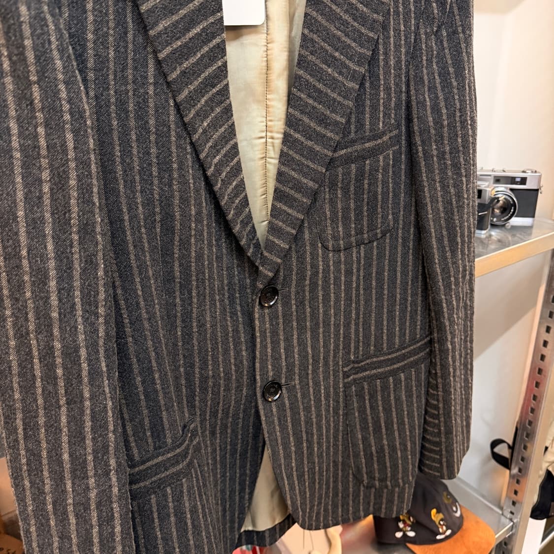 VOTOLO 챠콜 그레이 울 온방 블레이저 상품이미지5