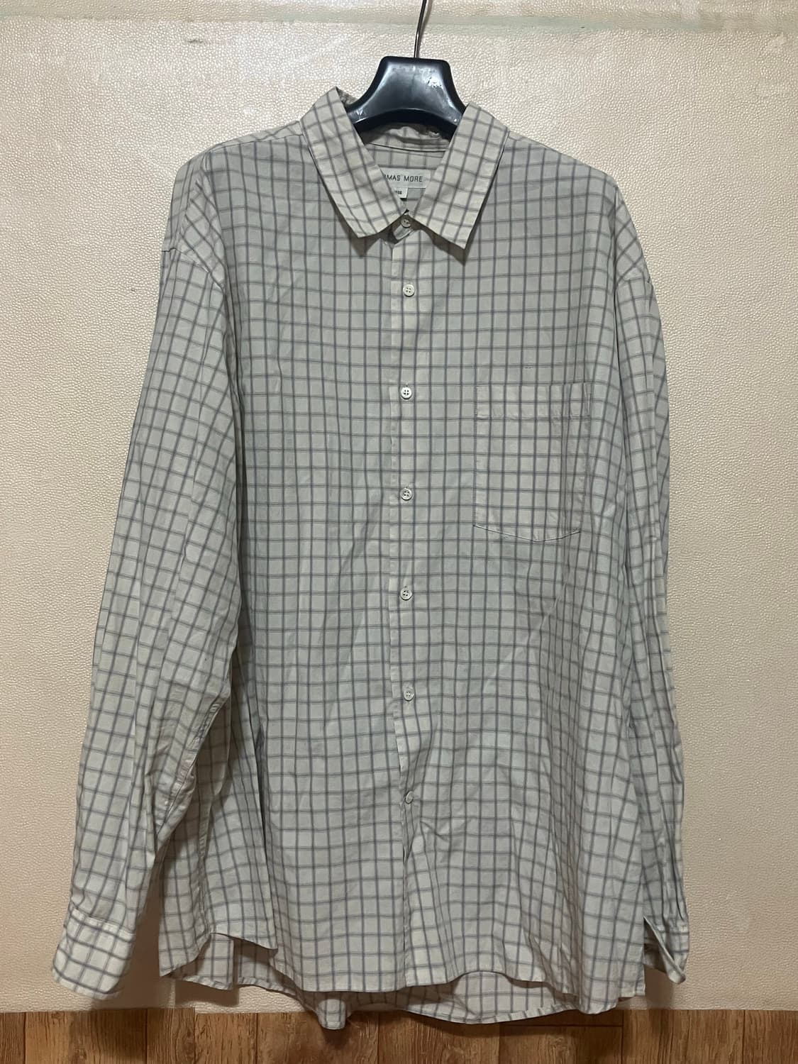 토마스모어 - 윈도우 체크 셔츠 (아이보리) 상품이미지1