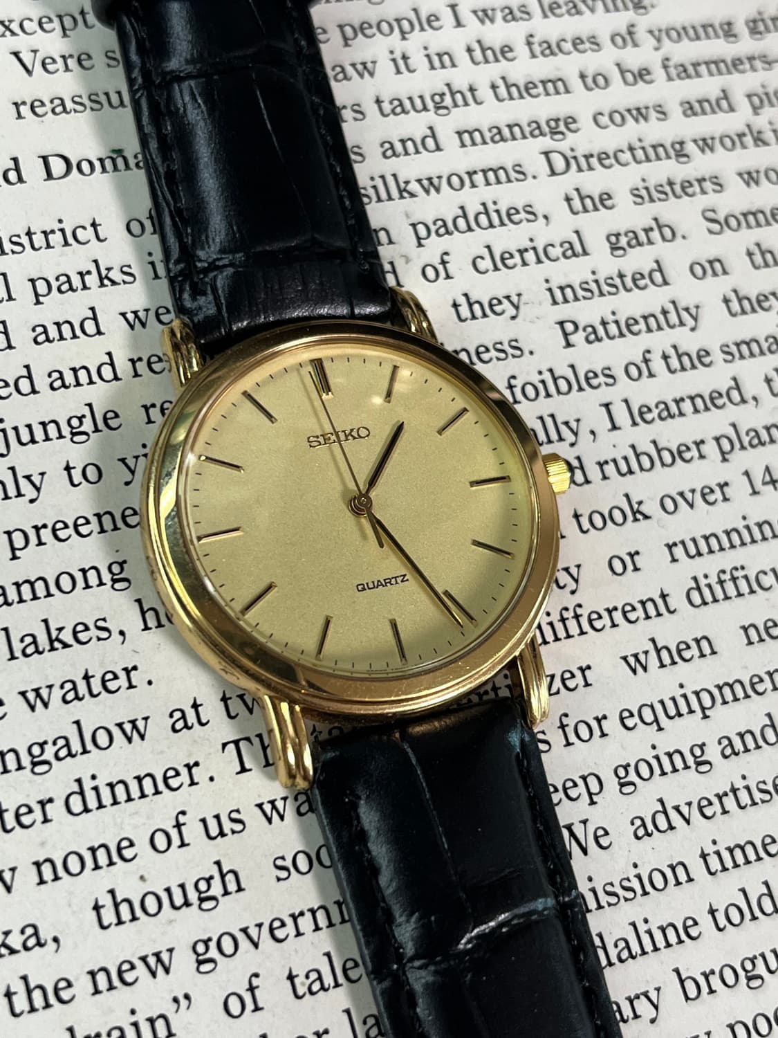 SEIKO 골드 드레스 쿼츠 상품이미지2