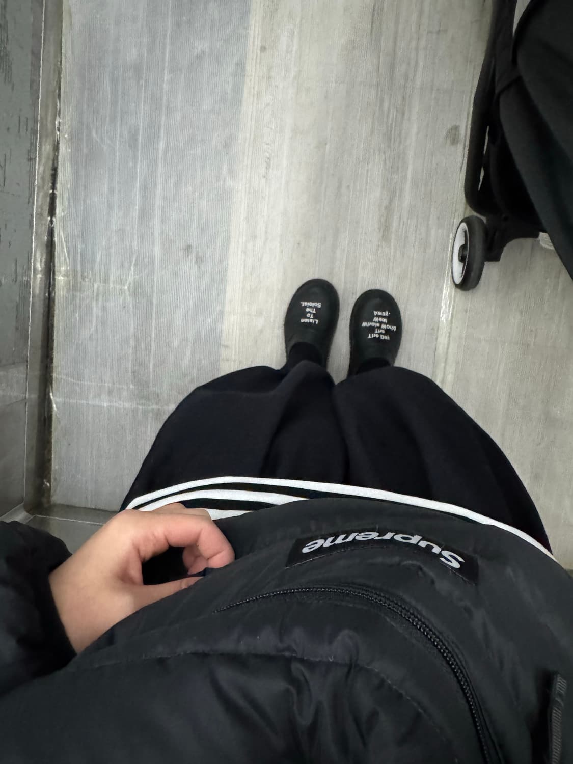 꼼데가르송 걸 2020FW 폴리 팬츠 (블랙, s) 상품이미지3