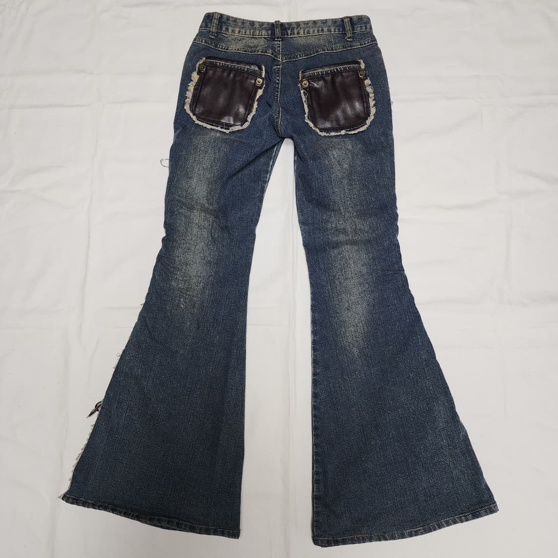 빈티지 Y2k 갸루 나나 부츠컷 플레어 데님팬츠 상품이미지3