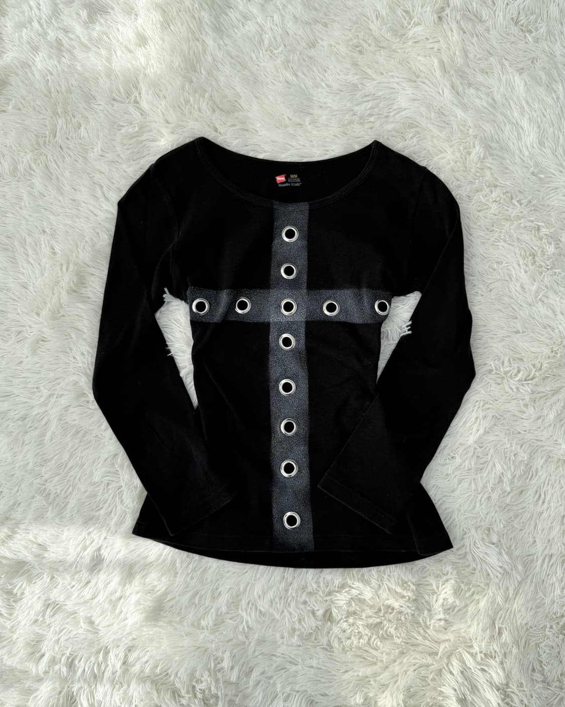 고딕 블랙 크로스 롱 슬리브 상품이미지1