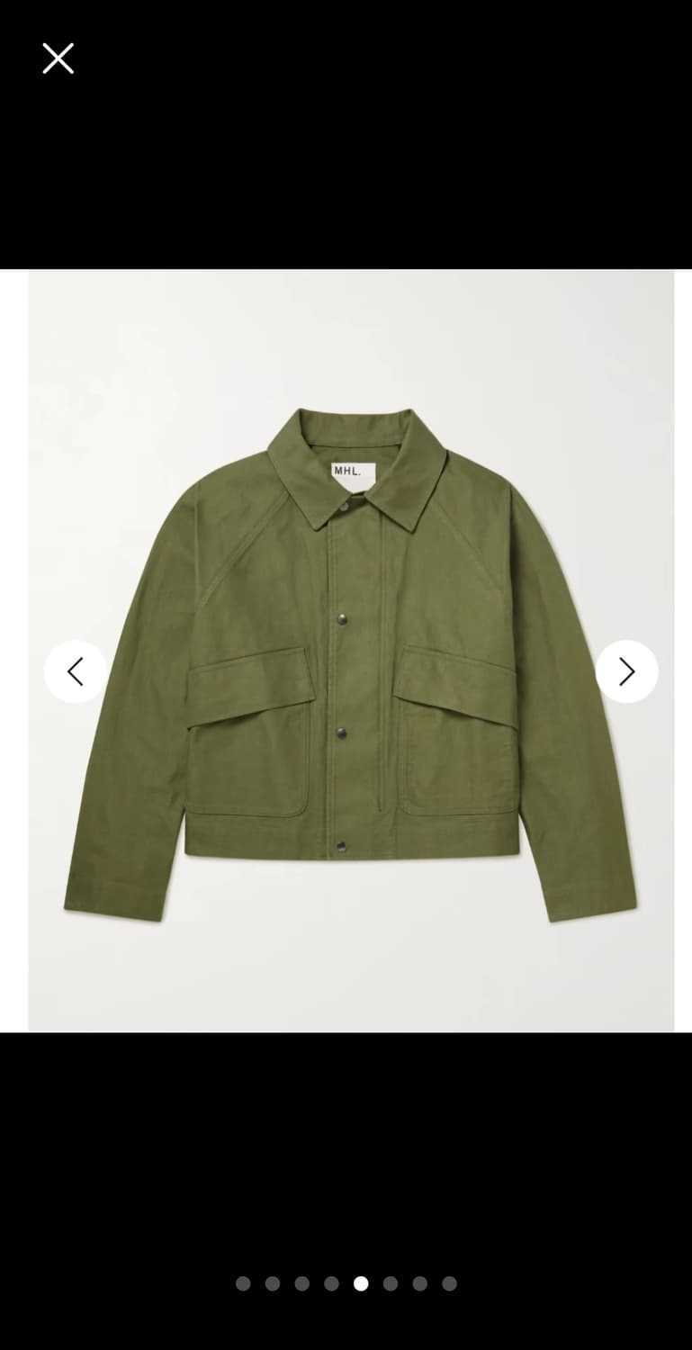 MHL 크롭워커자켓 L사이즈(army green) 상품이미지1