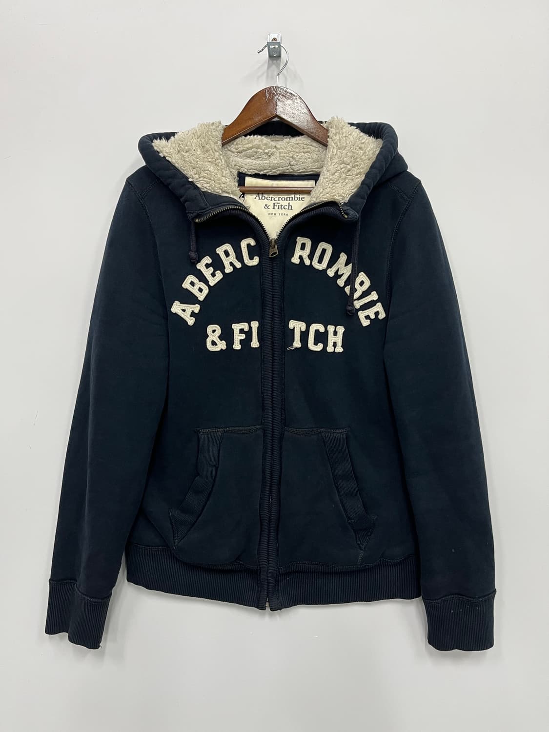 아베크롬비 네이비 양털 후드집업  상품이미지1