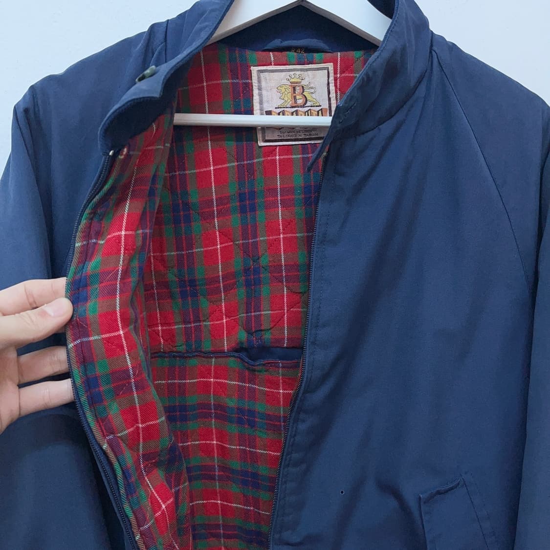 바라쿠타 Baracuta 해링턴 자켓 by VAN HEUSEN 네이비 상품이미지2