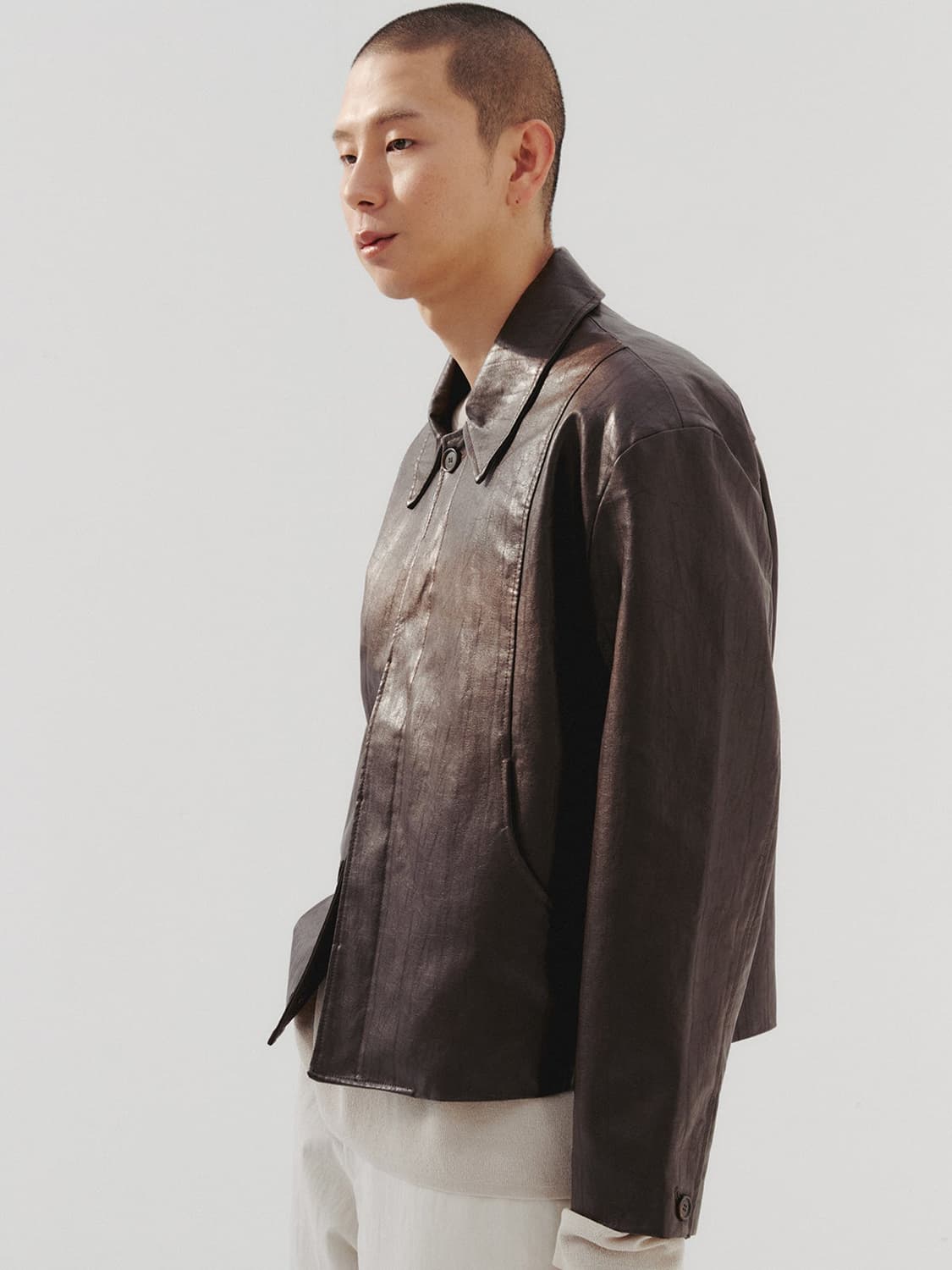 [2] 르마드 비건 레더 자켓 상품이미지7