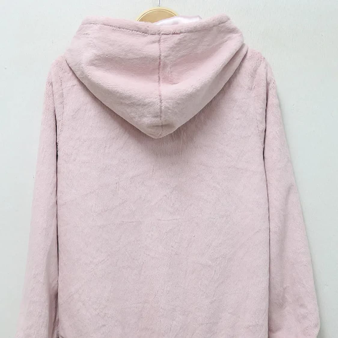 LATINA BY ANAP 핑크 딸기우유 퍼 롱 후드집업 64315 상품이미지6