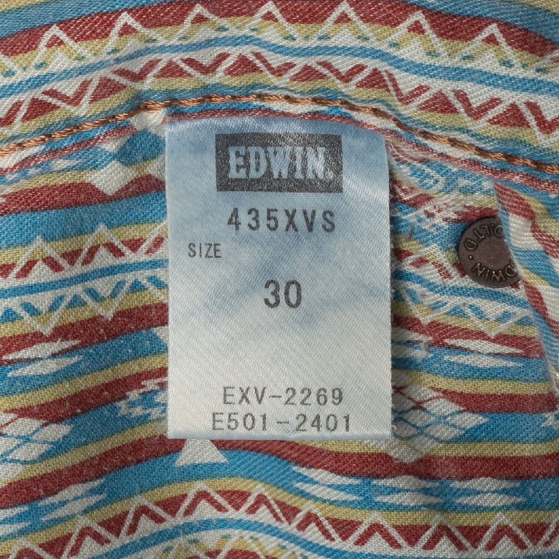 [30] 일본 에드윈 EDWIN 435XVS 웨스턴 신치백 데님팬츠 상품이미지9