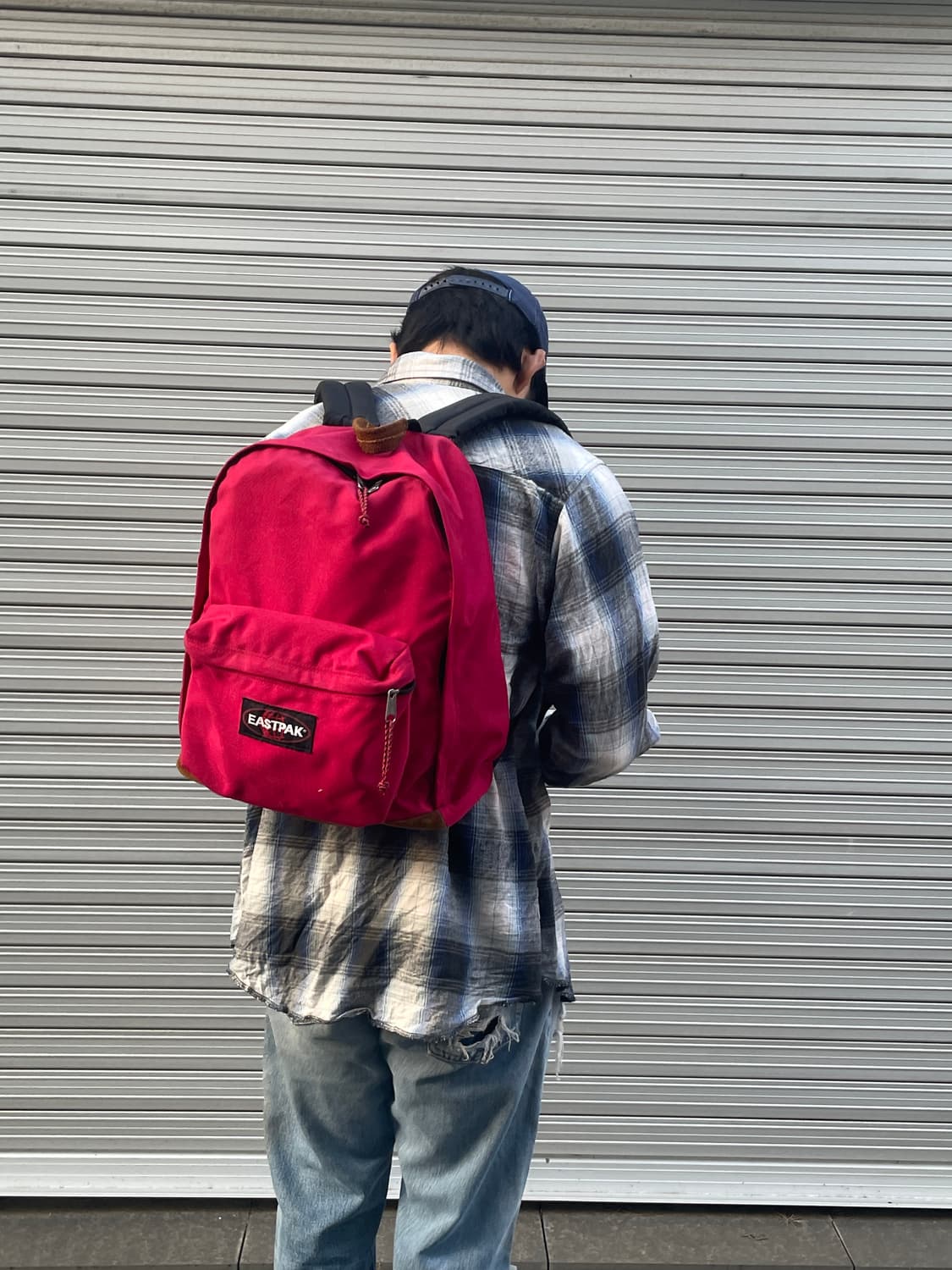 90s-00s Eastpak Leater Bottom Backpack 상품이미지2