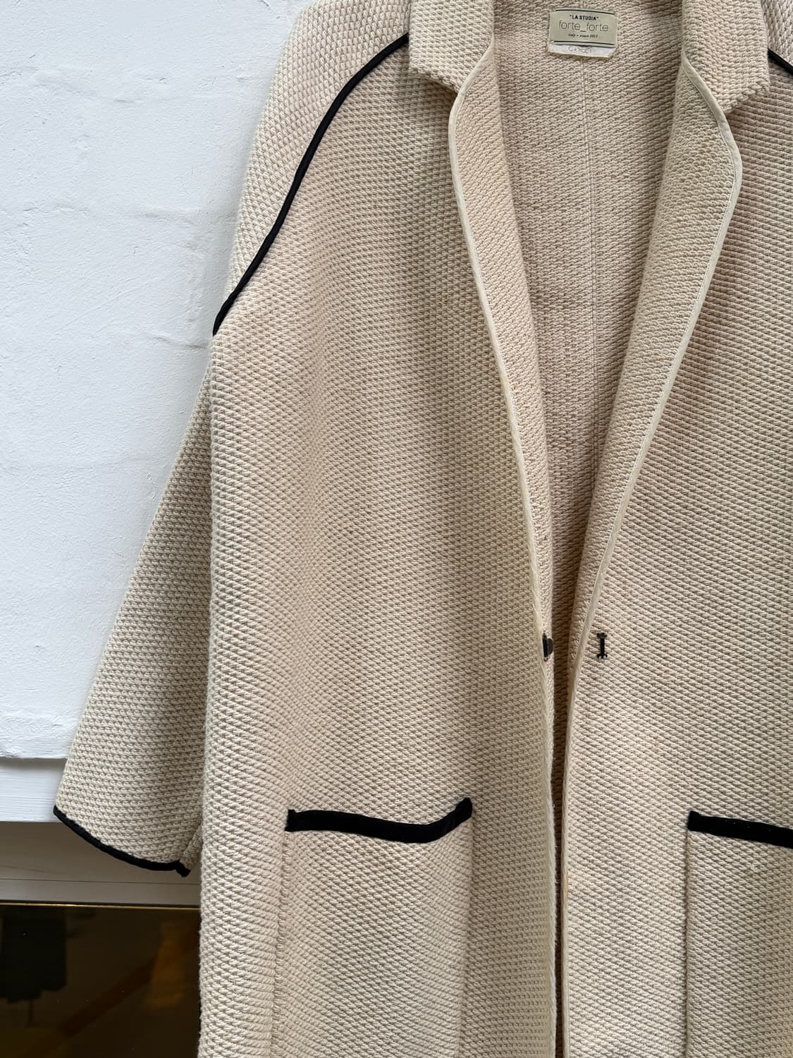 Forte_Forte 베이지 코튼 유타 블렌드 코트 0 상품이미지3