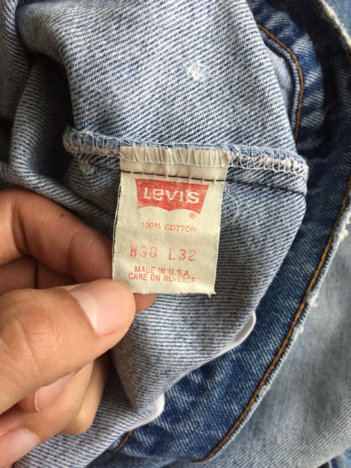 80‘s levis 505 레귤러 스트레이트 블랭크탭 굿에이징 상품이미지8