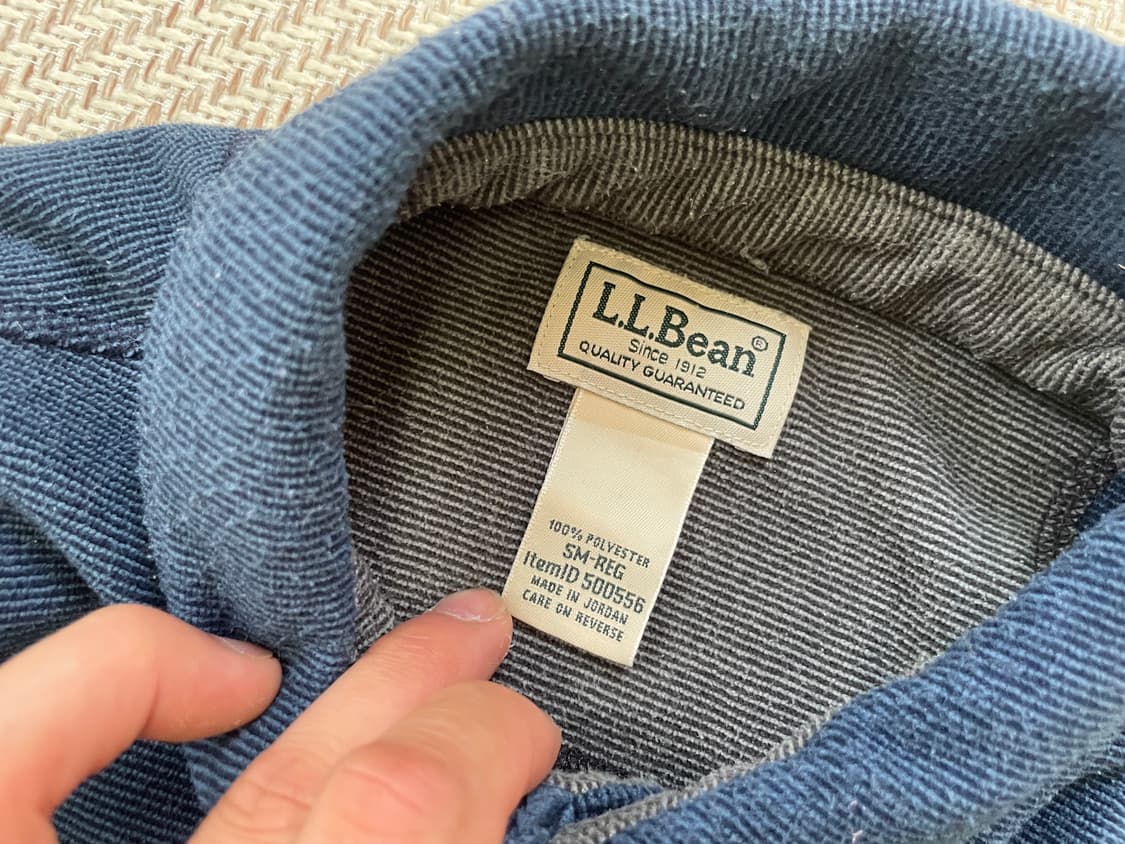 Llbean 엘엘빈 헨리넥 네이비 긴팔티셔츠  상품이미지3
