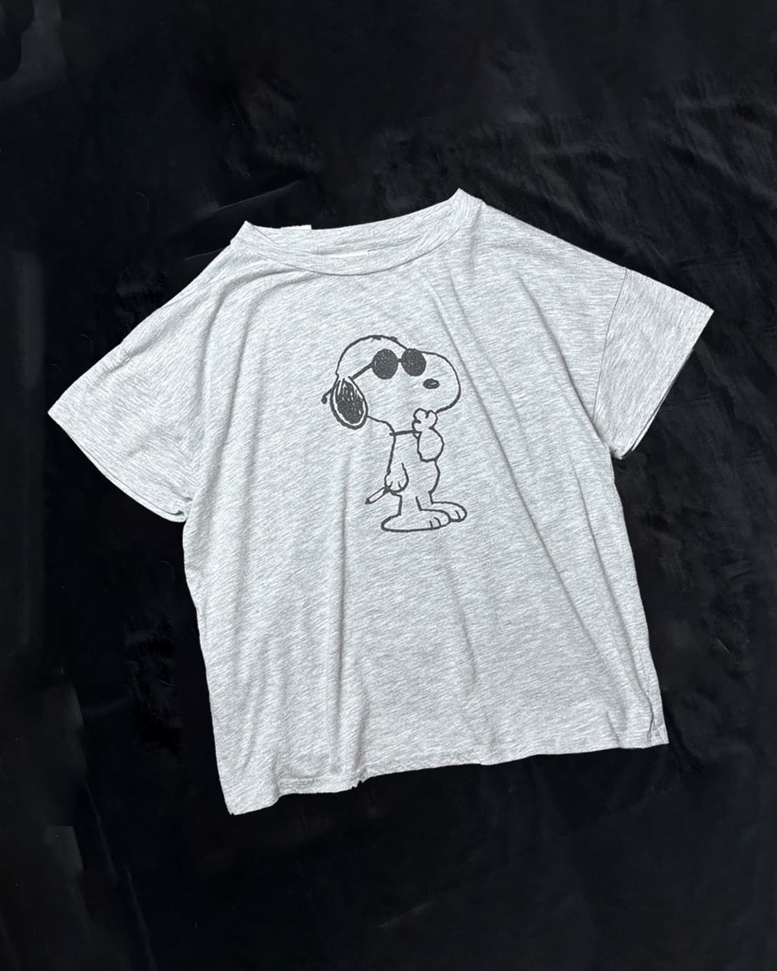 일본빈티지 피너츠 그레이 반팔티셔츠 상품이미지1