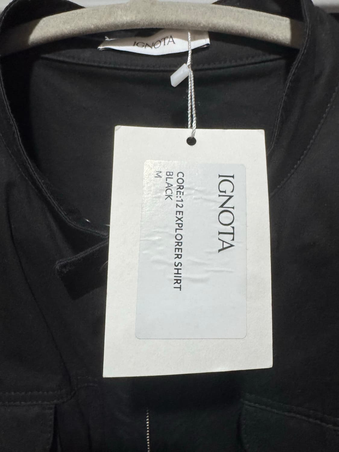 ignota CORE:12 EXPLORER SHIRT (BLACK) 상품이미지4