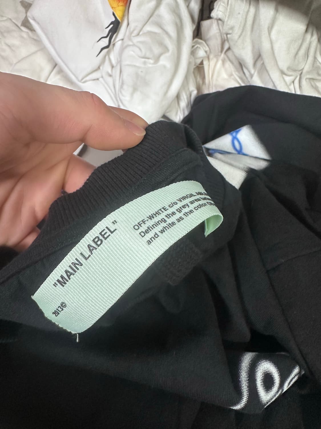 오프화이트x프라그먼트 반팔 티셔츠  상품이미지6