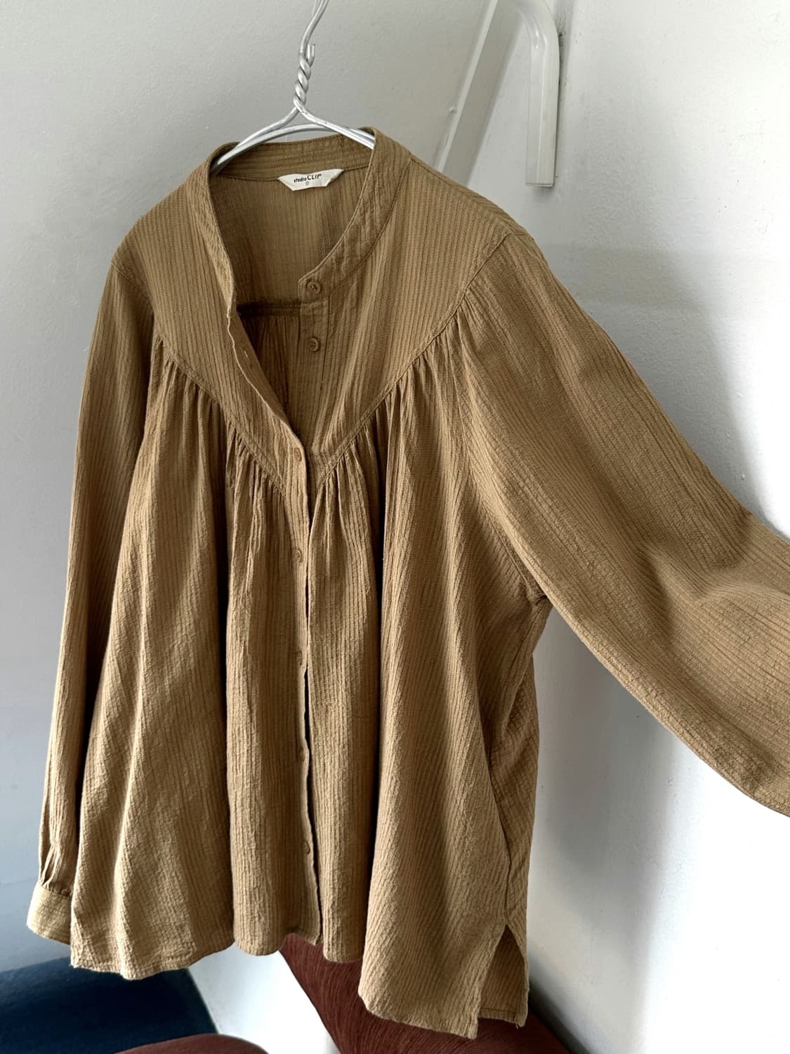 High gauge natural cotton design shirt 상품이미지2