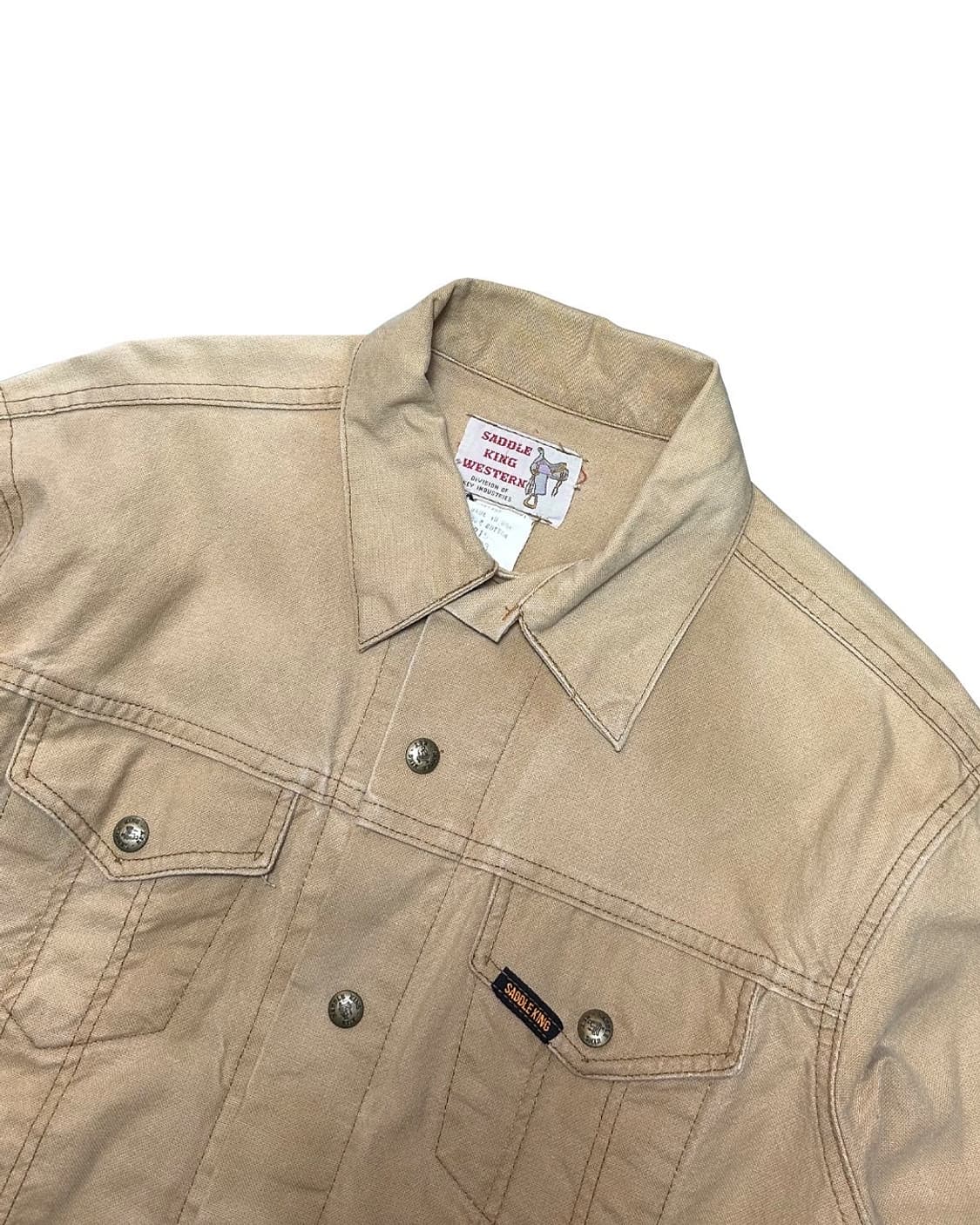 80-90s 페이드 코튼 트러커 자켓 made in usa 상품이미지3