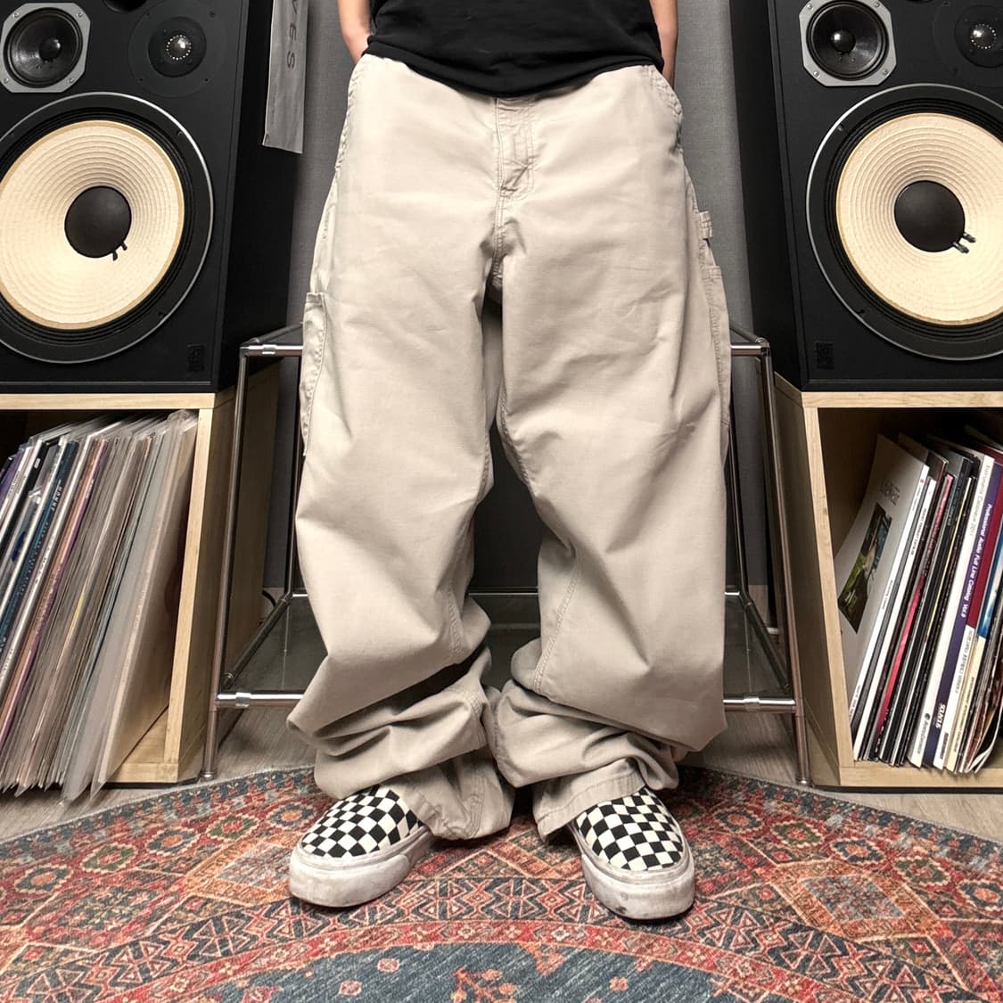 칼하트 가죽탭 싱글니 카펜터팬츠 상품이미지2